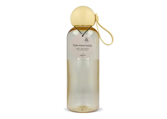 Bouteille personnalisée 600 ml Ture Sagaform Transparent / Jaune